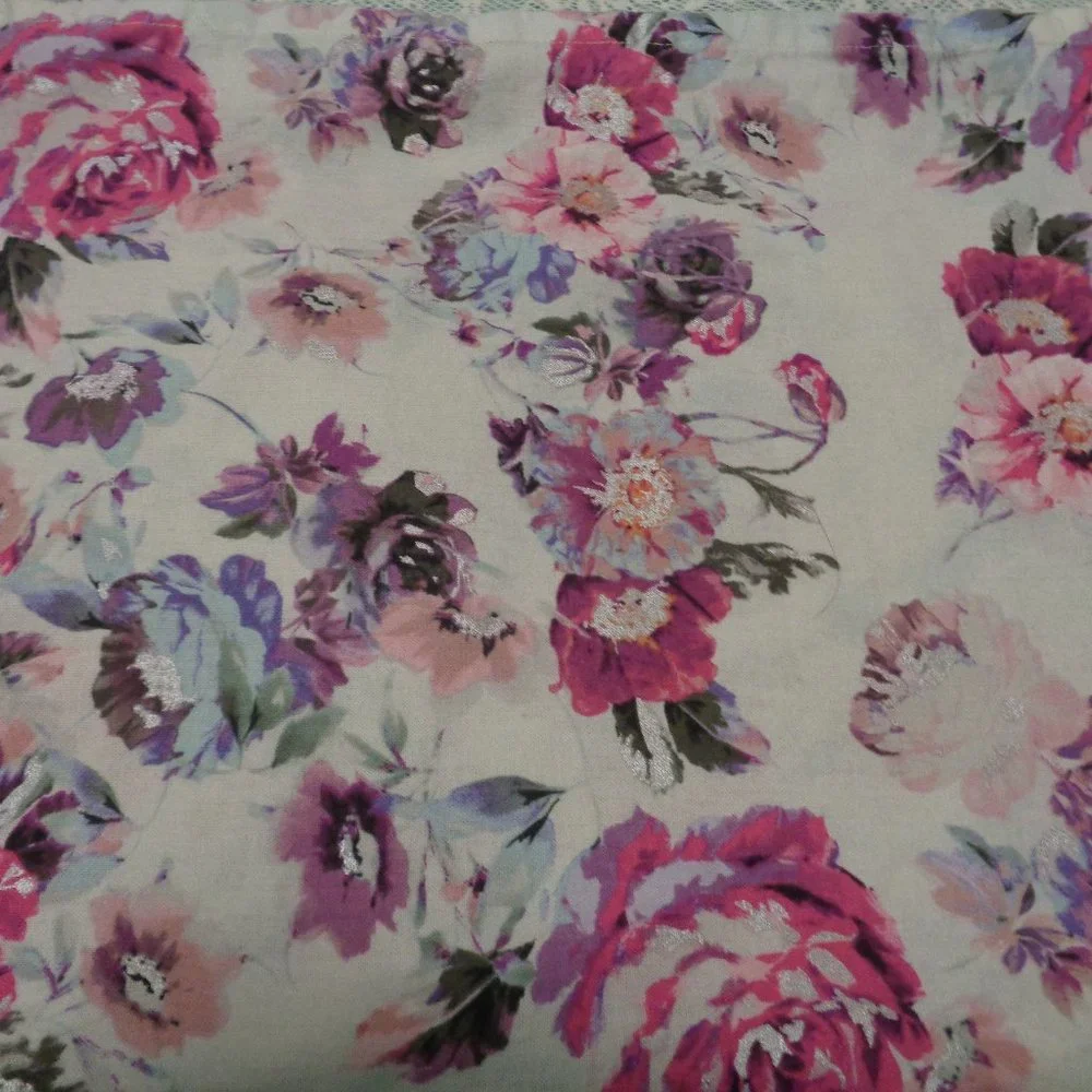 VINTAGE FLOWERS 2 UNFINISHED CURTAIN PANELS